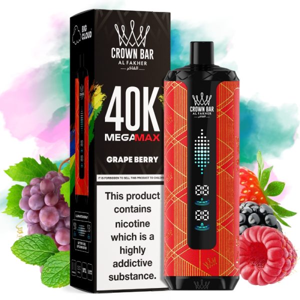 Al Fakher Mega Max 40000 Grape Berry smaak - Al Fakher Nederland